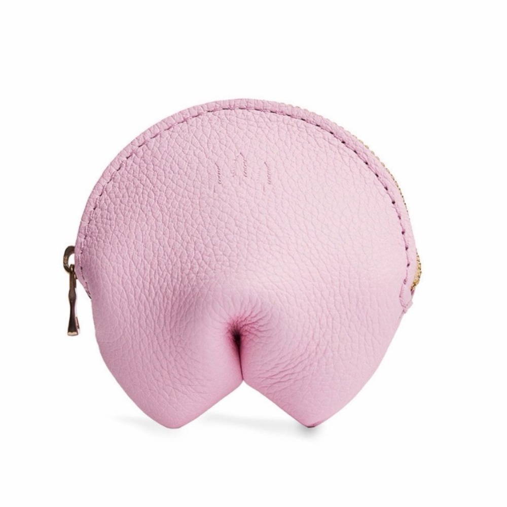 PORTLAND LEATHER Fortune Cookie Pouch Pink-A-Boo